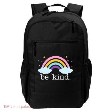 Be Kind Rainbow Star Colorful Cute Backpack