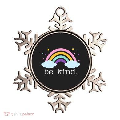 Be Kind Rainbow Star Colorful Cute Ornament