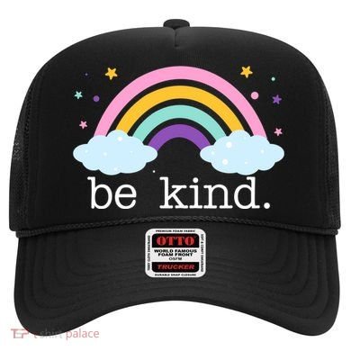 Be Kind Rainbow Star Colorful Cute Hat