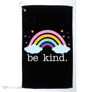 Be Kind Rainbow Star Colorful Cute Golf Towel