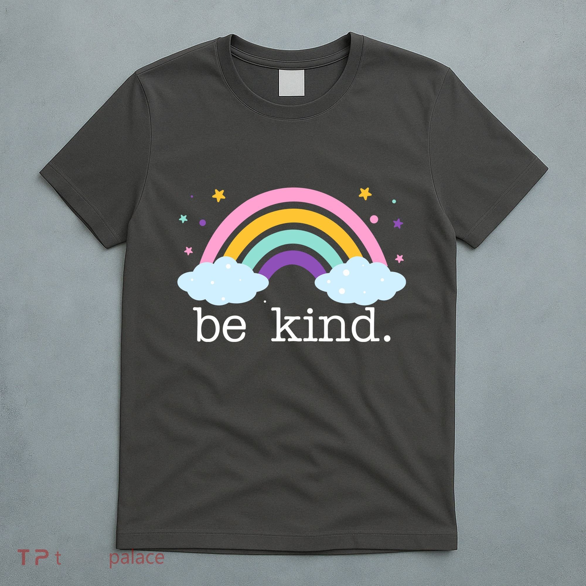 Be Kind Rainbow Star Colorful Cute T-Shirt