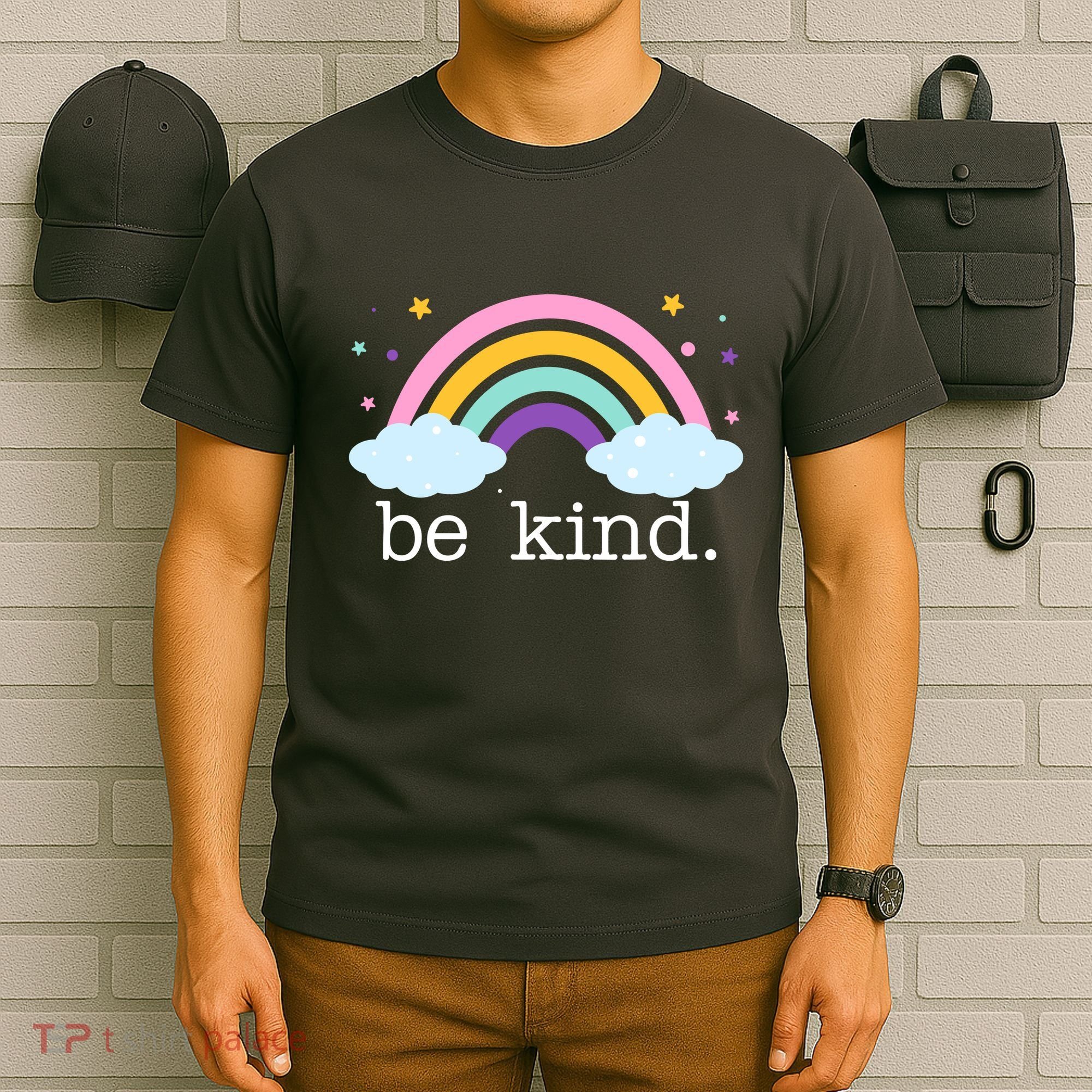 Be Kind Rainbow Star Colorful Cute T-Shirt