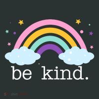 Be Kind Rainbow Star Colorful Cute T-Shirt thumb 7