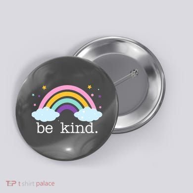 Be Kind Rainbow Star Colorful Cute Button
