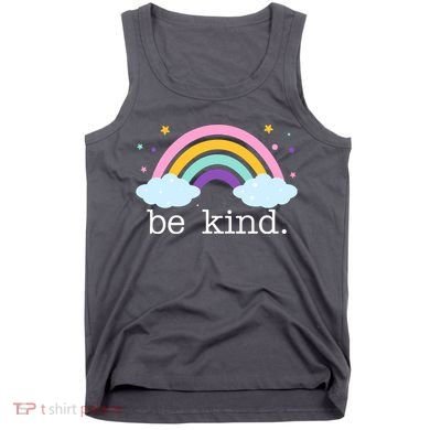 Be Kind Rainbow Star Colorful Cute Tank Top