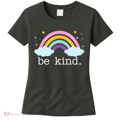 Be Kind Rainbow Star Colorful Cute Women's T-Shirt