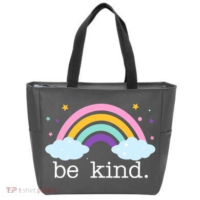 Be Kind Rainbow Star Colorful Cute Tote Bag