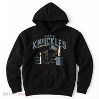 Bustin Knuckles Skeleton Auto Mechanic Humor Hoodie thumb 0