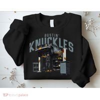 Bustin Knuckles Skeleton Auto Mechanic Humor Sweatshirt thumb 2