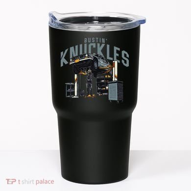 Bustin Knuckles Skeleton Auto Mechanic Humor Tumbler
