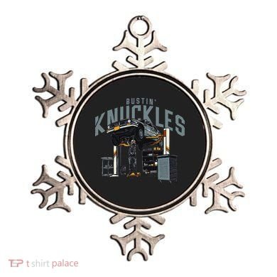 Bustin Knuckles Skeleton Auto Mechanic Humor Ornament