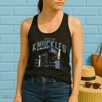 Bustin Knuckles Skeleton Auto Mechanic Humor Women's Tank Top thumb 2