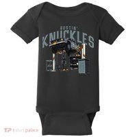 Bustin Knuckles Skeleton Auto Mechanic Humor Baby Bodysuit thumb 0