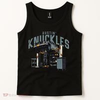 Bustin Knuckles Skeleton Auto Mechanic Humor Tank Top thumb 2