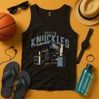 Bustin Knuckles Skeleton Auto Mechanic Humor Tank Top thumb 4