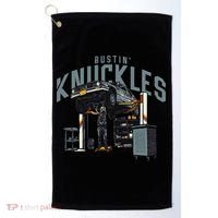 Bustin Knuckles Skeleton Auto Mechanic Humor Golf Towel thumb 0