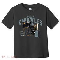 Bustin Knuckles Skeleton Auto Mechanic Humor Toddler T-Shirt thumb 0