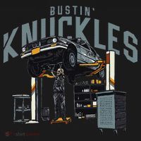 Bustin Knuckles Skeleton Auto Mechanic Humor Visor thumb 3