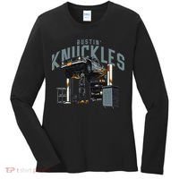 Bustin Knuckles Skeleton Auto Mechanic Humor Women's Long Sleeve Shirt thumb 0
