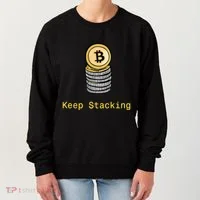 Bitcoin Keep Stacking Women's Sweatshirt thumb 0