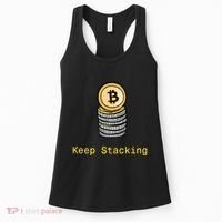 Bitcoin Keep Stacking Women's Tank Top thumb 0