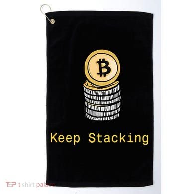 Bitcoin Keep Stacking Golf Towel