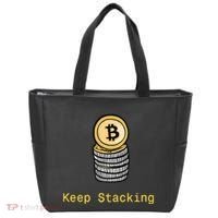 Bitcoin Keep Stacking Tote Bag thumb 0