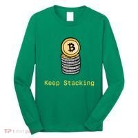 Bitcoin Keep Stacking Long Sleeve Shirt thumb 0
