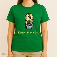 Bitcoin Keep Stacking T-Shirt thumb 4