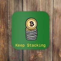 Bitcoin Keep Stacking Coaster thumb 0