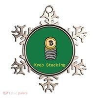 Bitcoin Keep Stacking Ornament thumb 0
