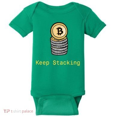 Bitcoin Keep Stacking Baby Bodysuit