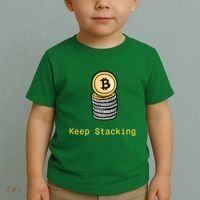 Bitcoin Keep Stacking Toddler T-Shirt thumb 2