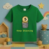 Bitcoin Keep Stacking Toddler T-Shirt thumb 3
