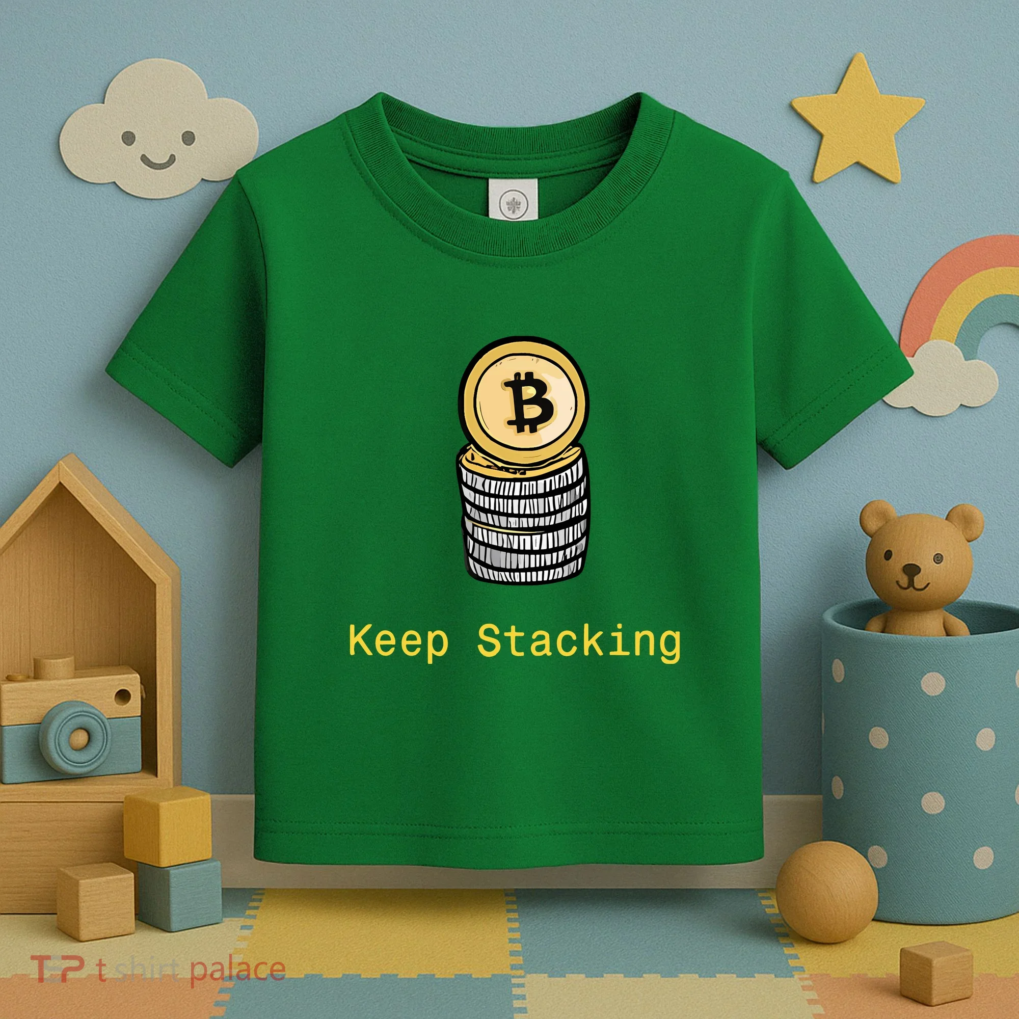 Bitcoin Keep Stacking Toddler T-Shirt