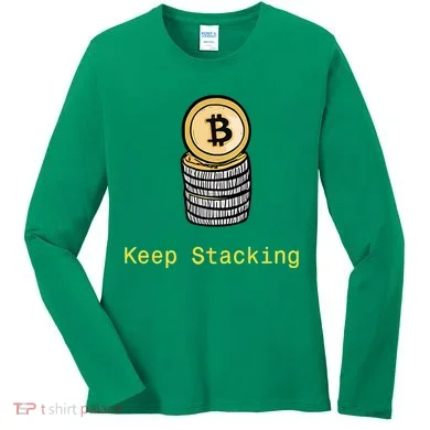 Bitcoin Keep Stacking Women's Long Sleeve Shirt