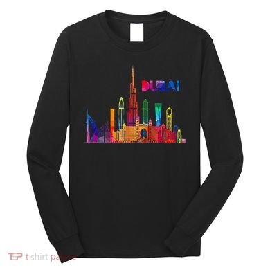 Burj Khalifa Skyscraper Royalty Dubai Uae Long Sleeve Shirt