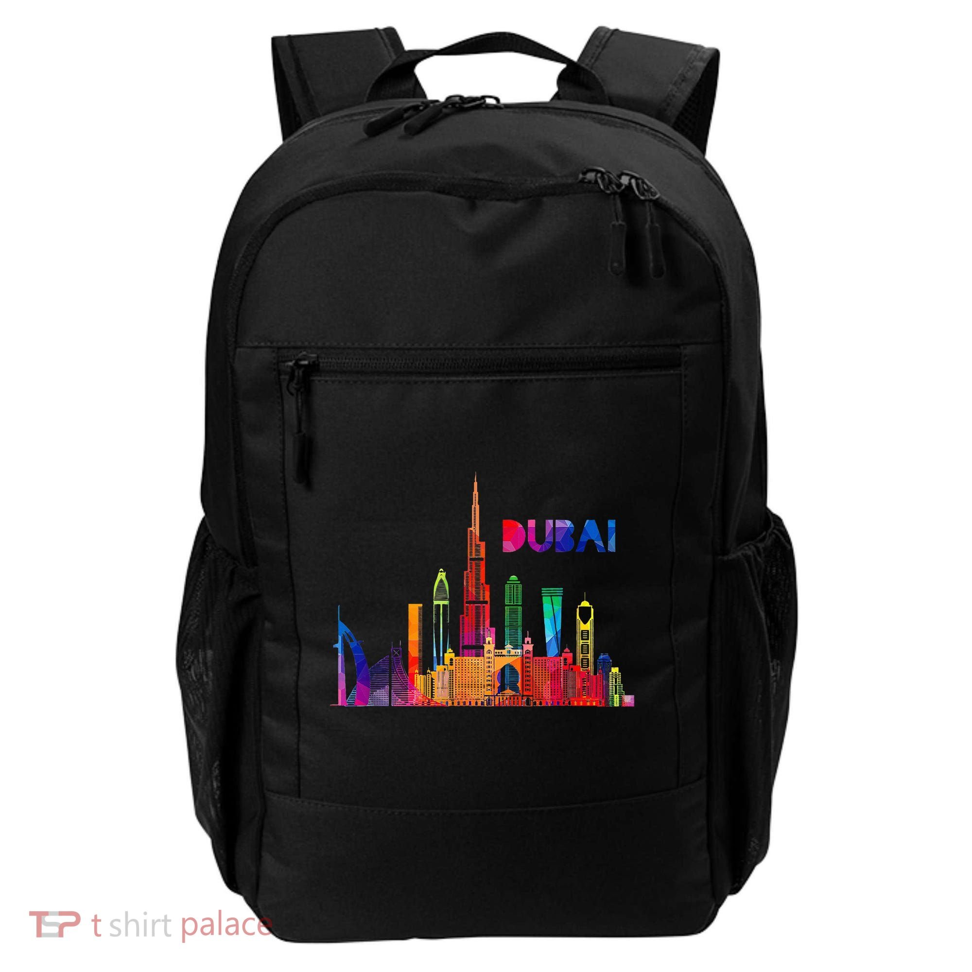 Burj Khalifa Skyscraper Royalty Dubai Uae Backpack
