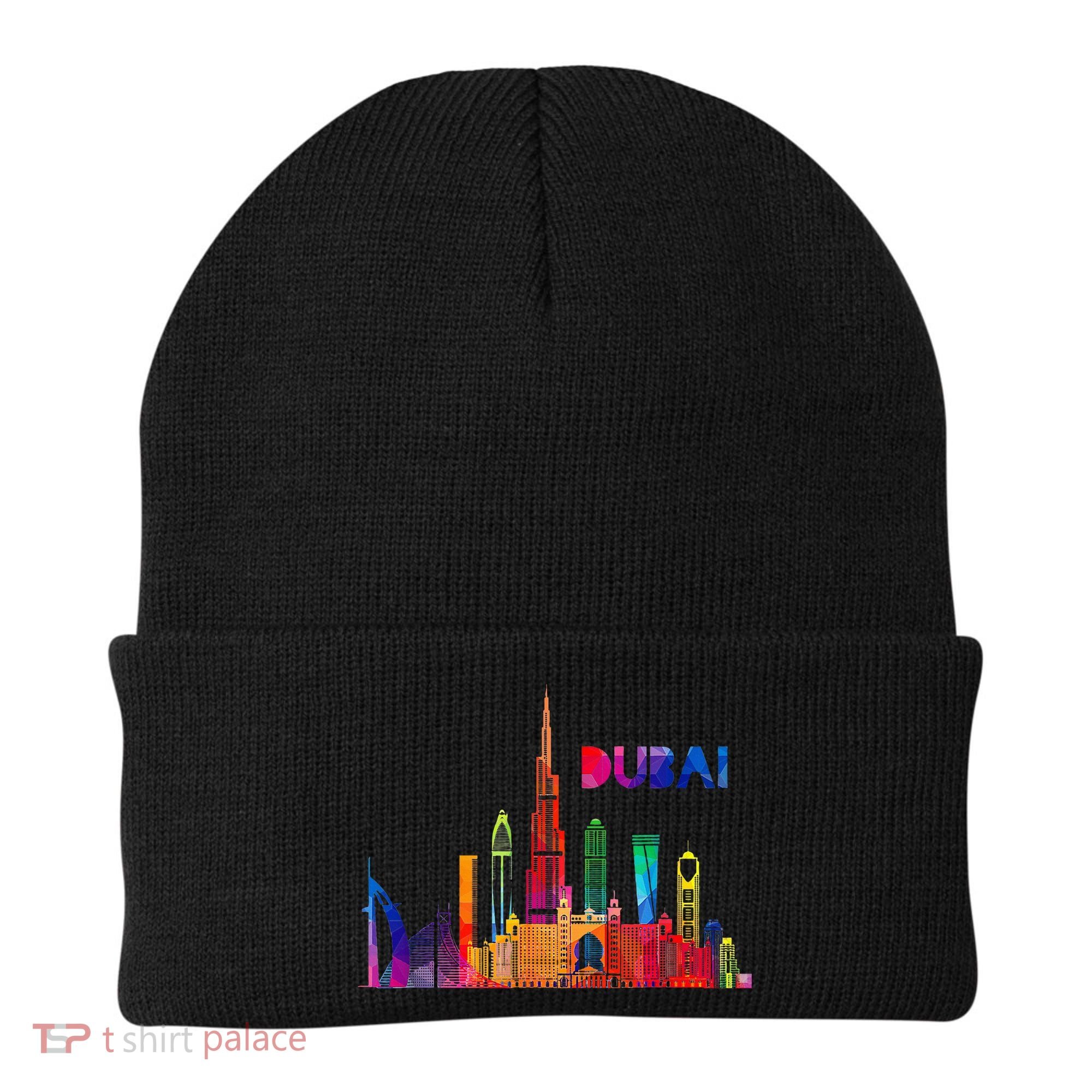 Burj Khalifa Skyscraper Royalty Dubai Uae Beanie
