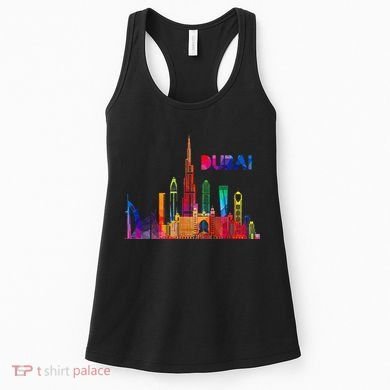 Burj Khalifa Skyscraper Royalty Dubai Uae Women's Tank Top