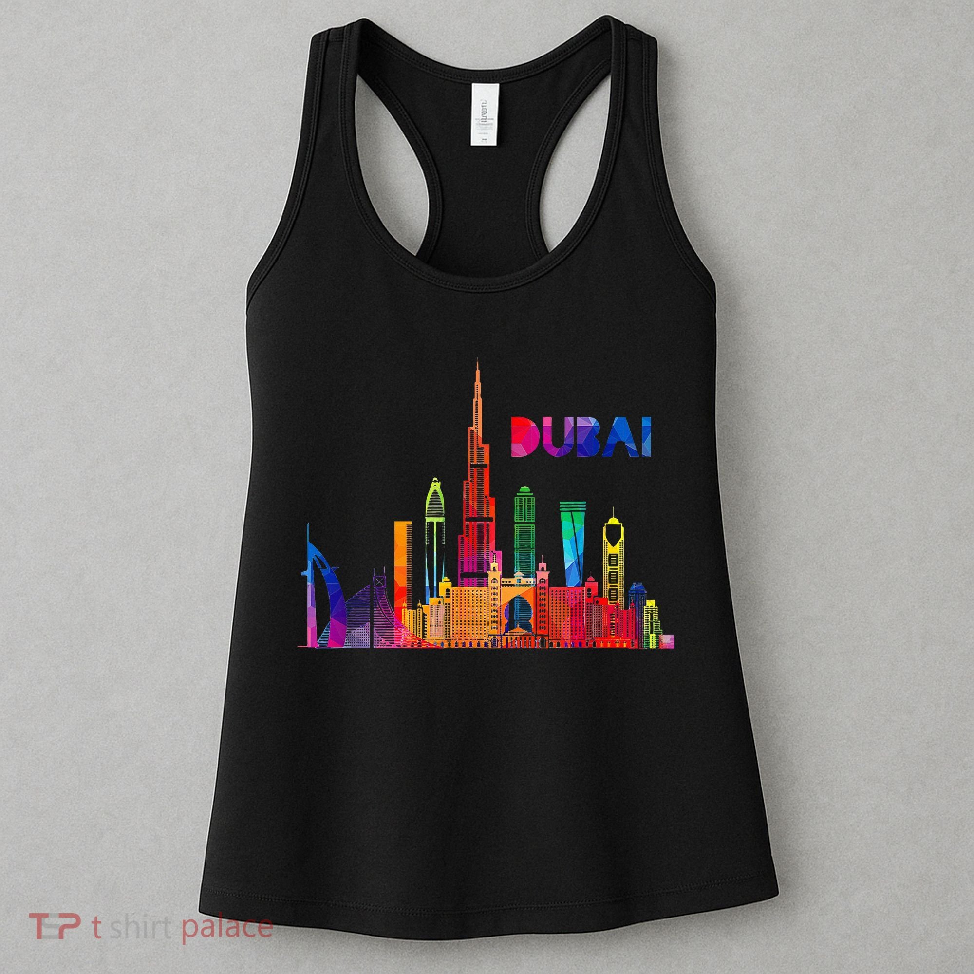 Burj Khalifa Skyscraper Royalty Dubai Uae Women's Tank Top