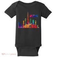 Burj Khalifa Skyscraper Royalty Dubai Uae Baby Bodysuit thumb 0