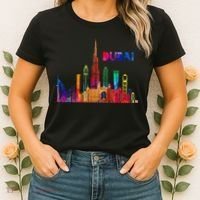 Burj Khalifa Skyscraper Royalty Dubai Uae Women's T-Shirt thumb 2