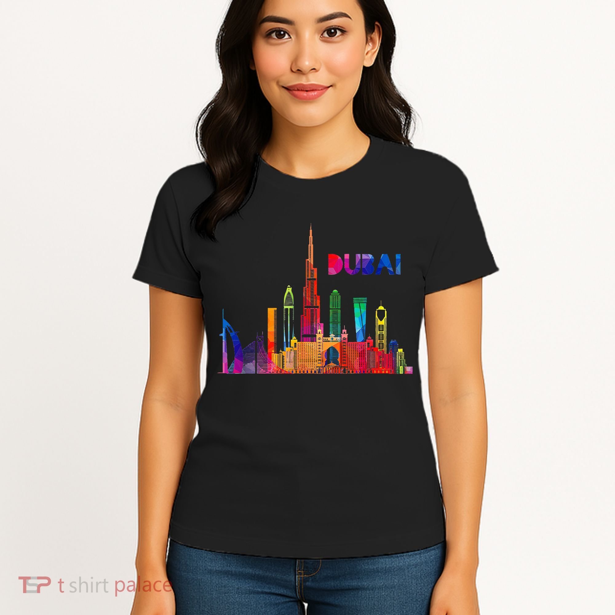 Burj Khalifa Skyscraper Royalty Dubai Uae Women's T-Shirt