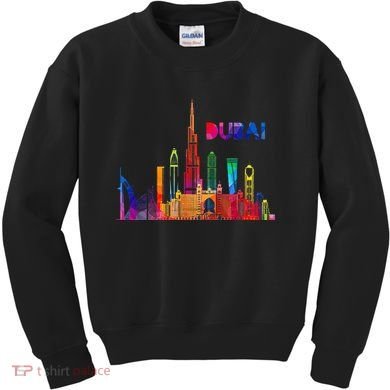 Burj Khalifa Skyscraper Royalty Dubai Uae Kids Sweatshirt