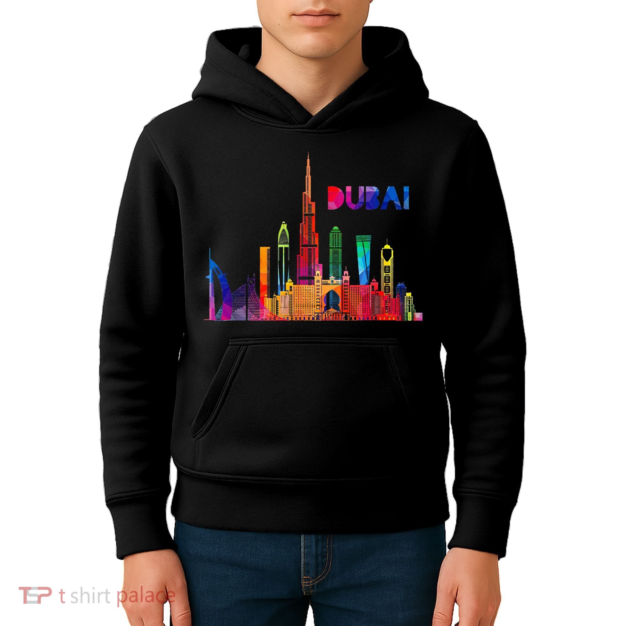 Burj Khalifa Skyscraper Royalty Dubai Uae Kids Hoodie