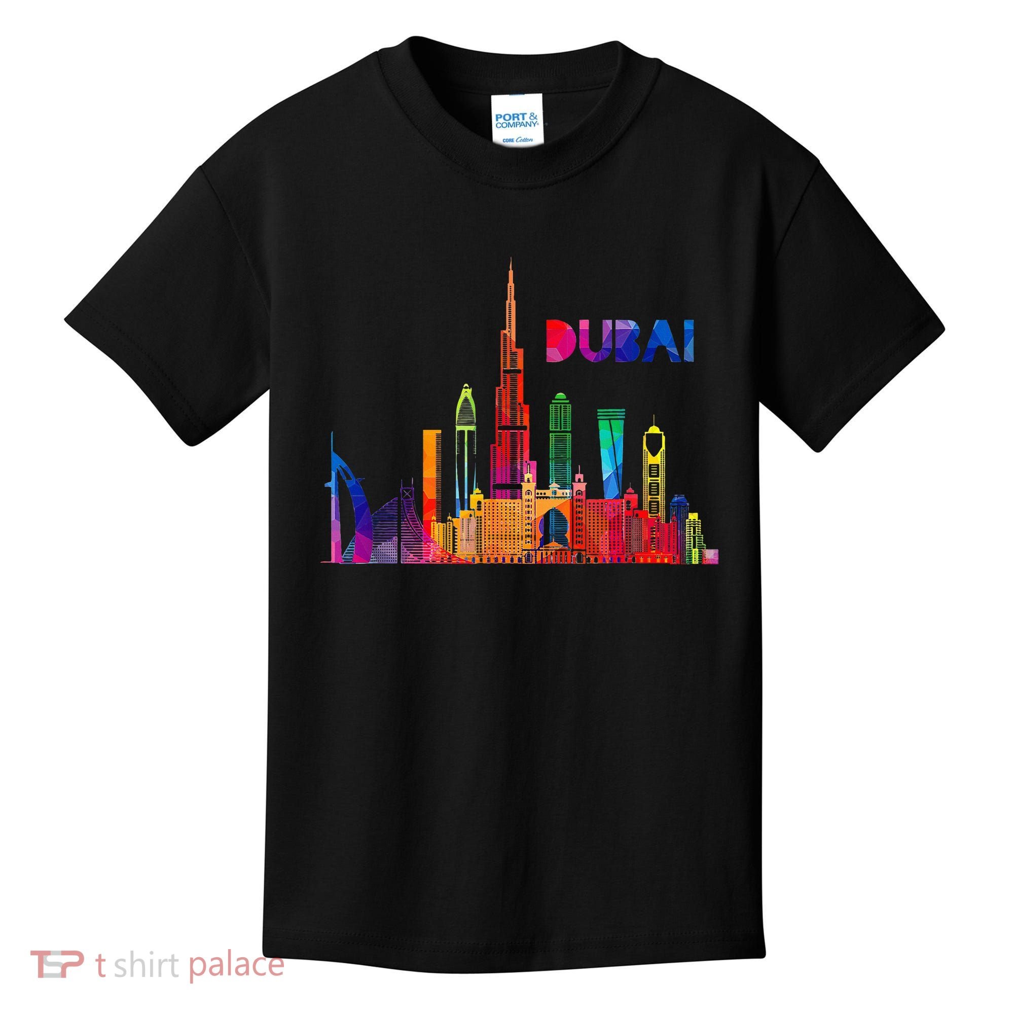 Burj Khalifa Skyscraper Royalty Dubai Uae Kids T-Shirt