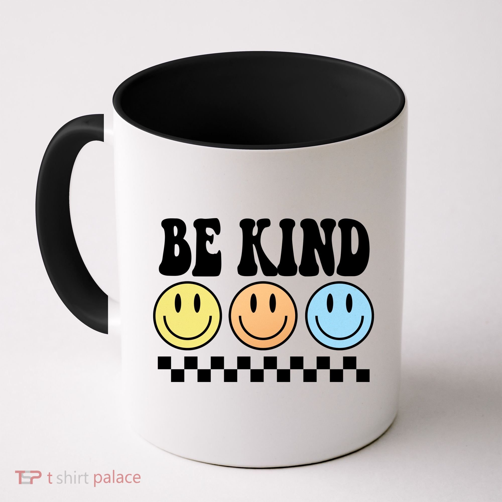 Be Kind Smiley Retro Coffee Mug