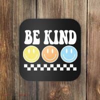 Be Kind Smiley Retro Coaster thumb 0