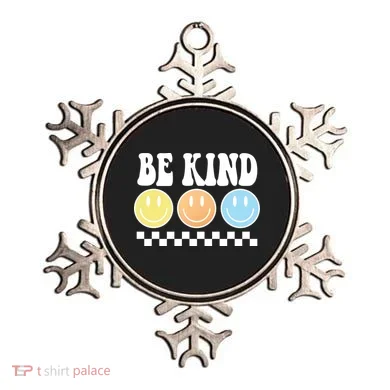 Be Kind Smiley Retro Ornament